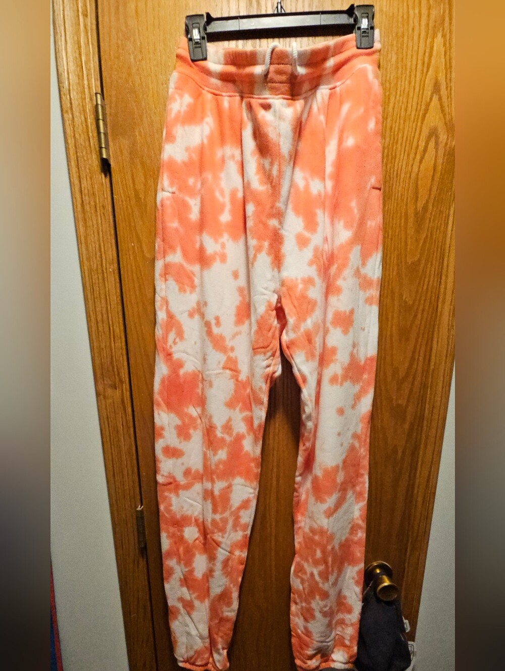 Charlie Hustle Tie-Dye Red & White Men’s Jogger Sweatpants
